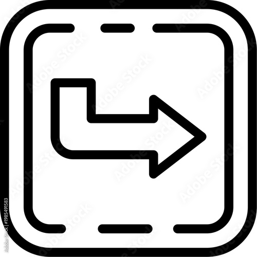 Turn down right Icon