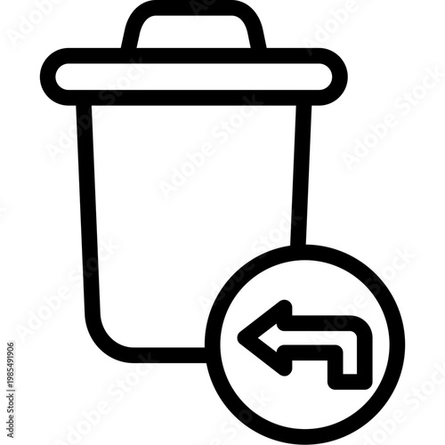 Trash can undo Icon