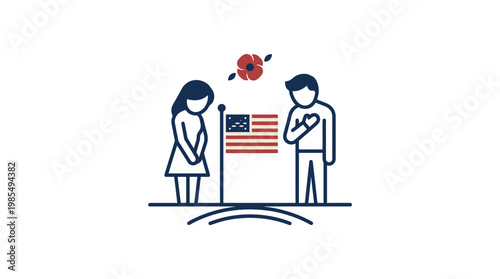 Memorial Day Ceremony Honoring American Veterans