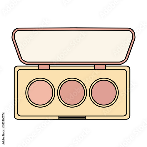 Makeup Eyeshadow Palette Illustration