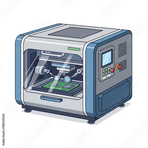 Automated Circuit Board Assembly Machine