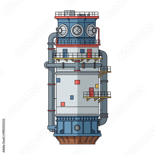 Industrial Tower Structure, Refinery Equipment, Chemical Plant Machinery, Oil Gas Industry