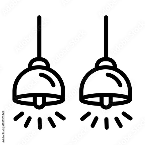 Ceiling Lamp Vector Icon
