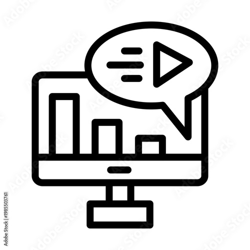 Motion Graphic Vector Icon