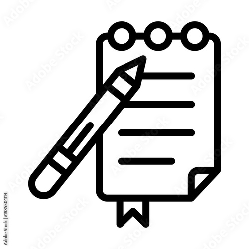 Spiral Notepad Vector Icon