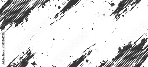 Tire tread marks, wheel textures, tire marks - car racing, motocross, drift, rally, off-road and others. Vector black isolated texture in grunge style