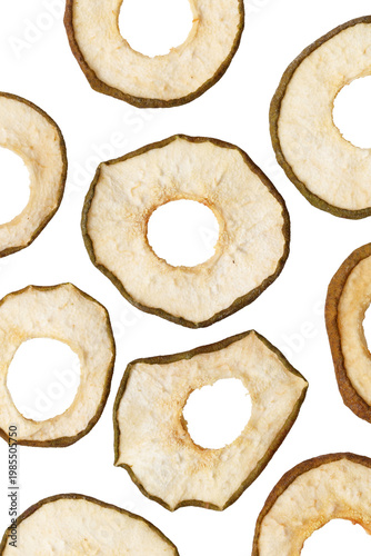 A close up of a bunch of apple slices