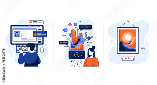 How AI art works from user input to machine code and then the real art