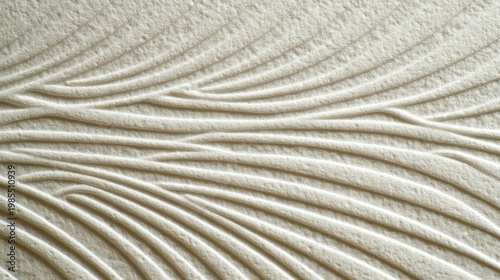Textured surface with elegant flowing lines creates a soothing and minimalistic background suitable for artistic and design applications