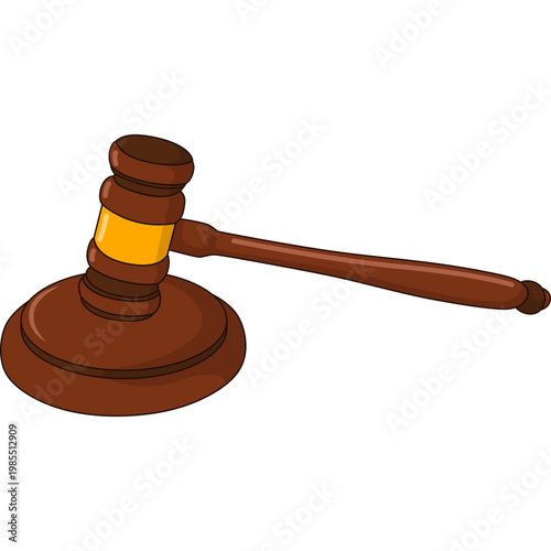 Judge Gavel Illustration