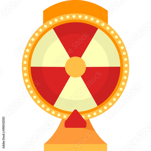 Lucky Spinning Wheel Illustration