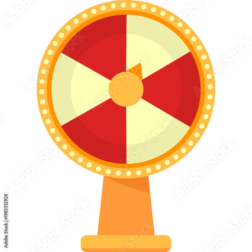 Lucky Spinning Wheel Illustration