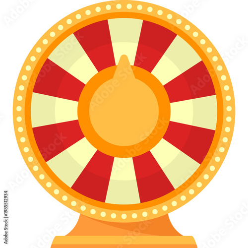 Lucky Spinning Wheel Illustration
