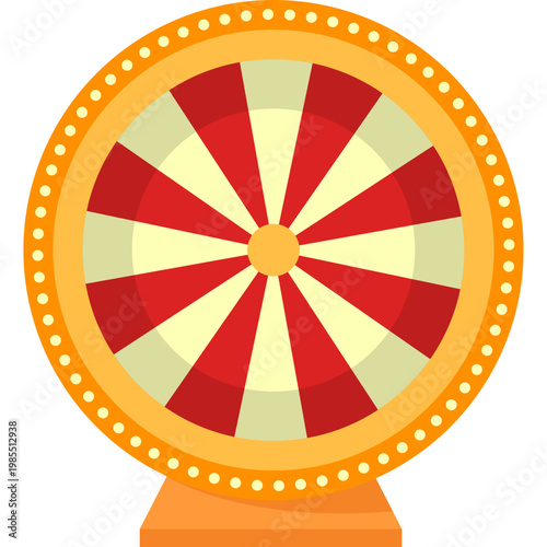 Lucky Spinning Wheel Illustration
