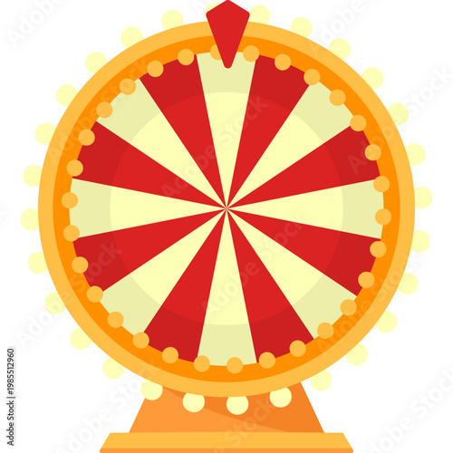 Lucky Spinning Wheel Illustration