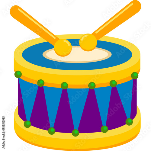 Carnival Drum Illustration