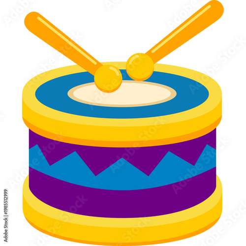 Carnival Drum Illustration