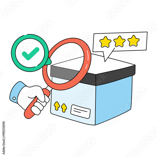 Perfect design icon of search parcel 
