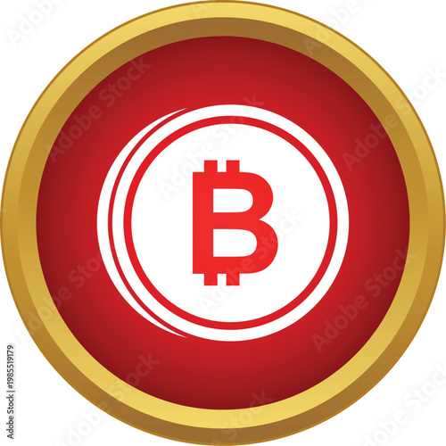 Bitcoin symbol presenting digital currency and financial technology concept