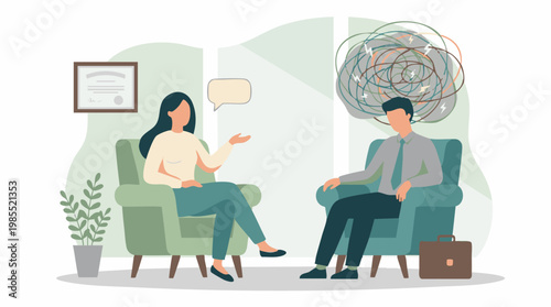 Therapy session for mental health support and emotional well-being