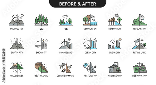 Collection of line icons representing charity, donation, community support, social responsibility, and humanitarian aid concepts.