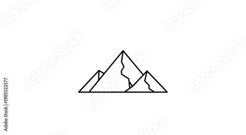 An illustration depicts three mountain peaks with a wavy line.