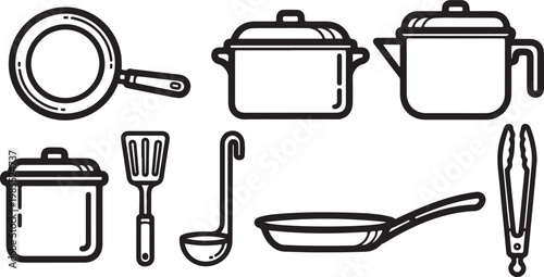 Assorted vintage camera equipment and photography accessories Vector