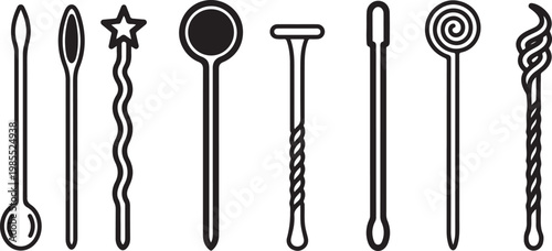 Collection of various medical instruments and surgical tools Vector