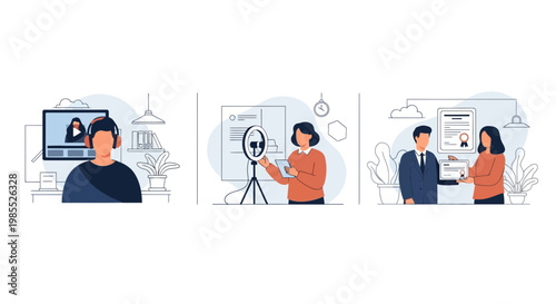 Online learning system courses webinar digital education certification