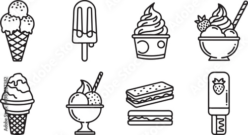 A collection of eight illuminated manuscript initials in medieval style Vector