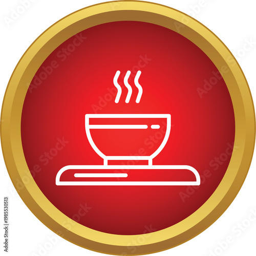 Steaming hot meal in a bowl on a plate, representing warmth and catering