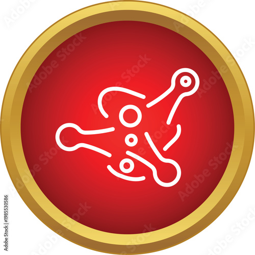 Microorganism or virus outlined in white, representing infectious disease or scientific study