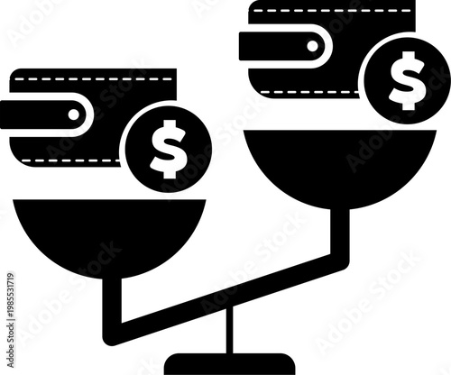 Wallets weigh dollars on scales