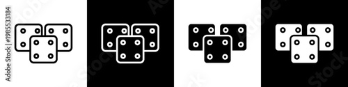 Steel black and white icon design concept