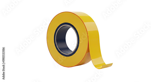 Yellow Adhesive Tape Roll