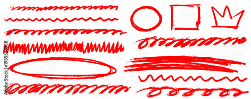 Free line expression in crayon and chalk, highlight catches the eye, scribble repeats, underline and pen detail the scene as arrow leads on.