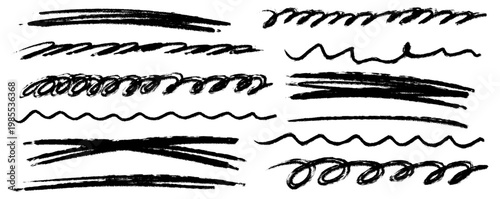 A lively line flows as crayon meets chalk, highlight sparks attention, scribble dances near underline and pen, while arrow guides the eye. Highlight and chalk echo in scribble rhythm.