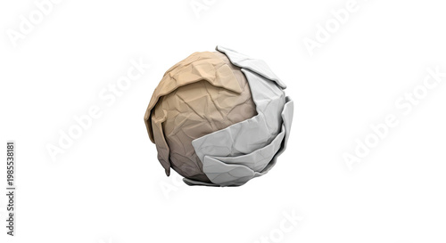 Crushed Paper Ball