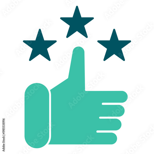 Quality review thumb up