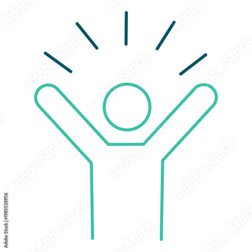 Happy winner victory celebration