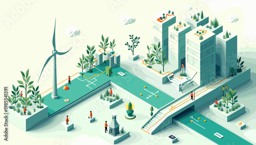 This illustrative image evokes a sense of connection with nature and the environment. Ideal for articles, websites, or marketing materials related to 