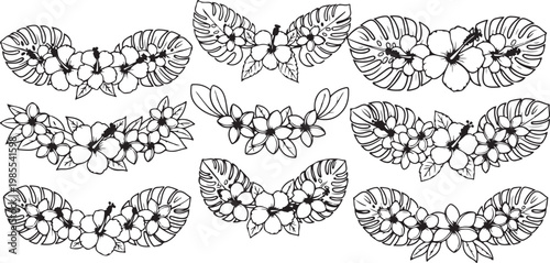 Intricate geometric patterns forming a symmetrical and complex design Vector