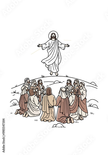 Jesus Christ Appearing to Disciples.