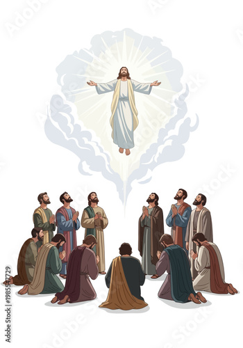 Jesus Christ Ascension Heaven.
