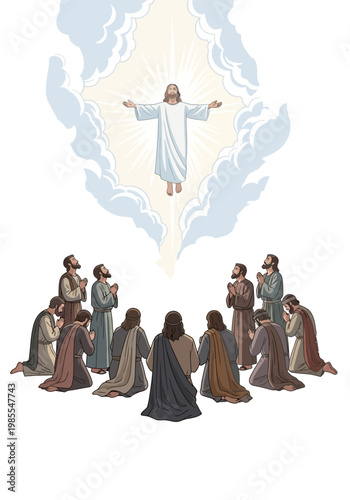 Jesus Christ Ascension Heaven.