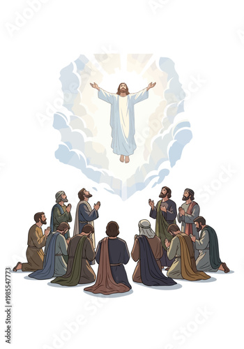 Jesus Christ Ascension Heaven.