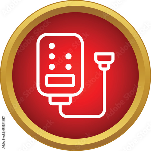 Blood glucose meter representing medical testing and diabetes management