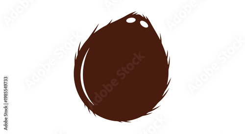 Brown Paint Splash with Eyes.