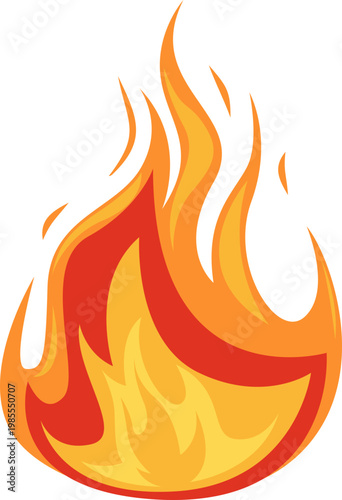 Illustration of a Fire Flame