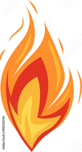 Illustration of a Fire Flame